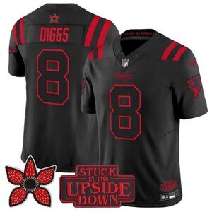 Mens Youths Select Size For Stefon Diggs 8 Black Vapor Jersey Stitched